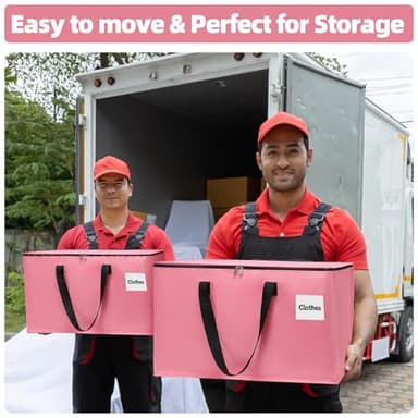 YEUEYS Extra Large Moving Bags with Zipper - Heavy Duty Tote for Packing Clothes, Durable Storage Bin Organizer, Multipack Set - Image 4