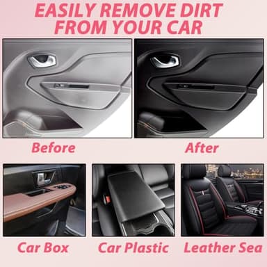 YJW Car Interior Cleaner & Polish, All Purpose Interior Detailer Spray, 2 Packs of 100ml, Lemon Scent, Compatible with Vinyl, Rubber, Plastic - Image 6