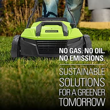 Greenworks 13 Amp 14-Inch Corded Dethatcher / Scarifier, DT13B00 - Image 11