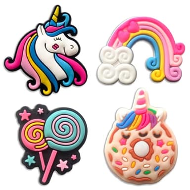 Mowzury Unicorn Shoe Charms for Girls, 25 PCS Cute Shoe Decoration Pins for Clog, Kawaii Accessories for Kids Party Favor Gifts - Image 4