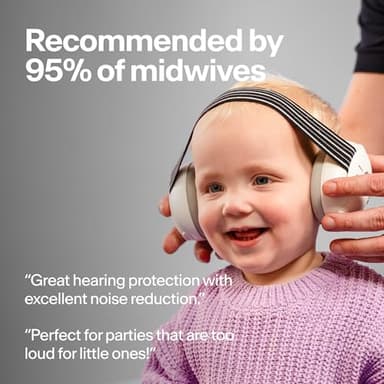 Alpine Muffy Baby Ear Protection for Babies and Toddlers up to 36 Months - CE & ANSI Certified - Noise Reduction Earmuffs - Comfortable Baby Headphones Against Hearing Damage & Improves Sleep - Black - Image 4