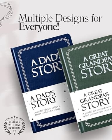 Grandpa's Life Story Journal (Hardcover): A Meaningful Keepsake for Grandpa to Share His Journey & Memories, Book Includes 250+ Prompt Questions, Sentimental Gift for Father's Day, Birthday, Christmas - Image 6