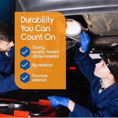 Inspire Nitrile Gloves Medical Examination | The Original Quality Stretch Cobalt Blue | 4.5 Grade Disposable Latex Free Doctors,EMT, Food Service, Cleaning, Janitorial, Household, Hospitals and More - Image 4