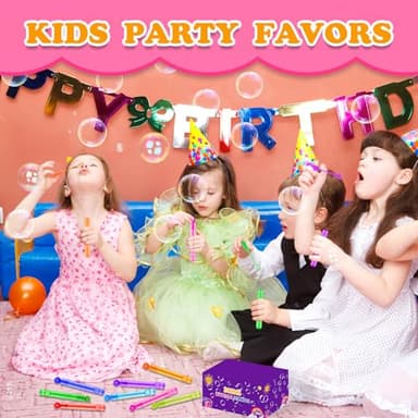 Halloween Party Goodie Bag Stuffer Fillers for Kids, 32 Pack Mini Bubble Wand Toys Gifts for Toddlers, Small Basket Pinata Birthday Camping Wedding Party Favors Supplies Classroom School Stuff Prizes - Image 6