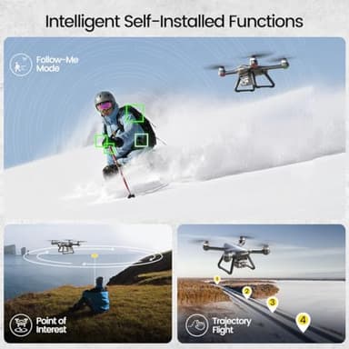 Holy Stone HS700E 4K UHD Drone with EIS Anti Shake 130 FOV Camera for Adults, GPS Quadcopter with 5GHz FPV Transmission, Brushless Motor, Easy Auto Return Home, Follow Me and Outdoor Carrying Case - Image 4