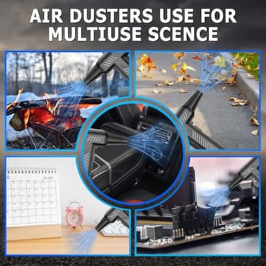 CAGIWIRU Compressed Air Duster -Mini Blower Turbo Fan,150000RPM Cordless Electric air Duster for Keyboard PC Cleaning,No Canned,Jet Dry Blower Air Blower for Home and Car - Image 6