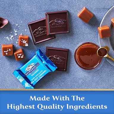 GHIRARDELLI Dark Chocolate Sea Salt Caramel Squares - 5.32 oz Bags - Pack of 6 - Image 5