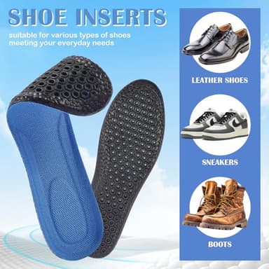 Eimocs 2 Pairs Memory Foam Insoles for Men/Women, Providing Shock Absorption and Cushioning for Tired Feet, All-Day Comfort Shoe Inserts - Image 5