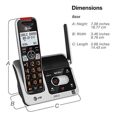 AT&T BL102-4 DECT 6.0 4-Handset Cordless Phone for Home with Answering Machine, Call Blocking, Caller ID Announcer, Audio Assist, Intercom, and Unsurpassed Range, Silver/Black - Image 11