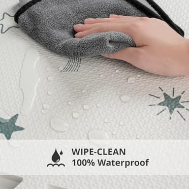 PIGLOG Baby Foam Play Mat, 72x48 Crawling Mat, Floor Mats for Kids for Baby with Interlocking Floor Tiles, Toddler Play Mats for Indoor and Outdoor, Easy to Clean Playroom Playmats - Image 5