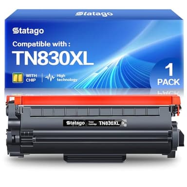 Brother TN830XL Toner Cartridge - 3,000 Page Yield, Black Toner Replacement for Brother HL-L2460DW, DCP-L2640DW, HL-L2405W, L2400D, L2480DW, MFC-L2820DW (1 Black) - Image 1