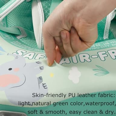 Mambobaby Float with Canopy and Tail New Upgraded Non-Inflatable Baby Pool Float Mambo Float Swim Trainer Solid Infant Swim Float Adjustable Pearl Foam Baby Swim Ring - Image 9