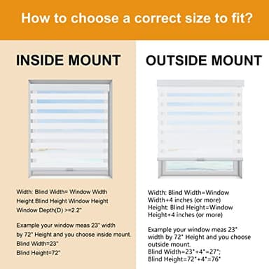 Persilux Cordless Zebra Blinds for Windows (20" W x 64" H, White) Light Filtering Zebra Shades for Indoor Windows, Sheer Shades Thermal Insulated Blinds with Upgraded Cassette, Window Shades for Home - Image 6