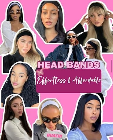 Headbands for Women Non Slip 16 Pack Elastic Sports Hair Bands for Women, Soft Cotton Cloth Headband for Workout Yoga Fashion Hair Accessories, Black White Gray Trendy Head Bands - Image 4
