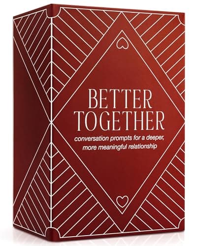 BETTER TOGETHER Honest Conversation Starter Game - 100 Romantic & Deep Questions for Couples - Relationship Card Game for Date Night & Valentines Day (17+) - Image 1