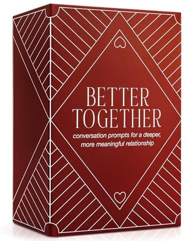 BETTER TOGETHER Honest Conversation Starter Game - 100 Romantic & Deep Questions for Couples - Relationship Card Game for Date Night & Valentines Day (17+) - Image 1