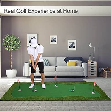 Golf Putting Green, Practice Putting Green Mat, Large Professional Golfing Training Mat for Indoor Outdoor - Image 2