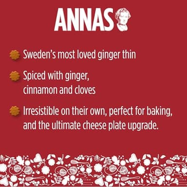 Annas Thins - Ginger Pepparkakor - 5.25 Ounce (Pack of 12) non GMO + Vegan - Image 7