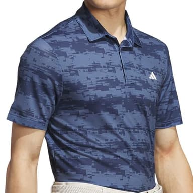 adidas Men's Ultimate365 Heat.Rdy Stripe Polo Shirt, Preloved Ink/Collegiate Navy - Image 5