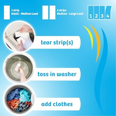 Breezeo Laundry Detergent Strips (48 strips) - Fresh Linen Scent - More Convenient than Pods, Pacs, Liquids or Powders – Great for Home, Dorm, Travel, Camping & Hand-Washing - Image 3