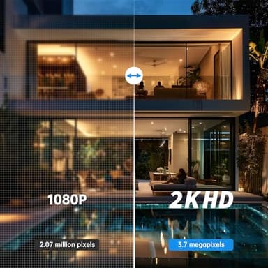 Light Bulb Security Camera 2 Packs, 5G&2.4GHz 2K Security Cameras Wireless Outdoor 360° PTZ Cameras for Home Security with Color Night Vision, 2 Way Talk, AI Human Detection, Screw in Light Socket - Image 4