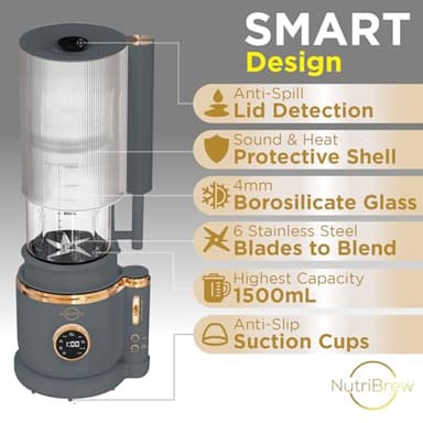 NutraBrew Nut Milk Maker | 50 oz Automatic Plant-Based Milk Machine | 9-in-1 Easy Use Milk Maker | 2025 Plant Milk Machine | Soy Milk Maker | Oat Milk Maker | Almond Milk Maker - Image 6