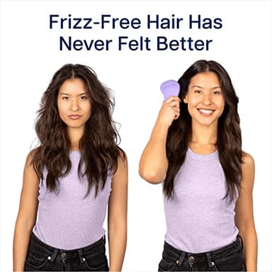 Crave Naturals Glide Thru Hair Brush - Detangler Brush for Curly, Straight, Wet or Dry Hair - Gentle Detangling Brushes for Adults, Kids, Toddlers - Hair Accessories for Women, 7.5x3" - Purple - Image 7