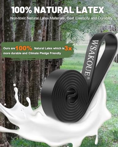 Resistance Bands, Pull Up Bands, Exercise Workout Bands for Working Out, Pull Up Assistance Bands Set for Men & Women, Body Stretching, Physical Therapy, Muscle Training - Colorful - Image 3