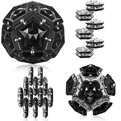 Magnetic Fidget Sphere Stress Relief Toys for Adults Kids, Anxiety Sensory Fidget Toys with Strong Neodymium Magnets, Desk ADHD Focus Tool Gift for Men Women (2.67'' Travel-Safe Toy Ball) - Image 1