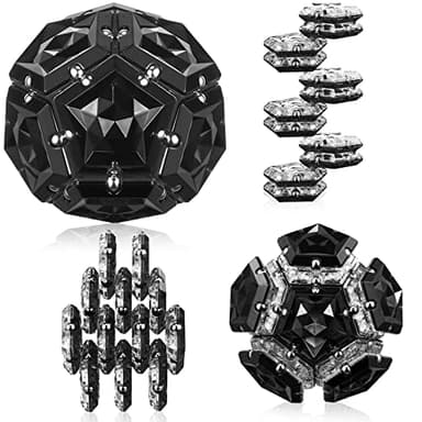 Magnetic Fidget Sphere Stress Relief Toys for Adults Kids, Anxiety Sensory Fidget Toys with Strong Neodymium Magnets, Desk ADHD Focus Tool Gift for Men Women (2.67'' Travel-Safe Toy Ball) - Image 1