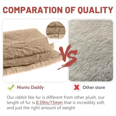 Niuniu Daddy Weighted Dog Stuffed Animals for Anxiety, 3.3lb Weighted Plush Dog Toy Pillowfort for Adults Kids Girls Boys, Large Stuffed Puppy Plush Pillow as Gift for Valentine Include Bag Sticker - Image 6