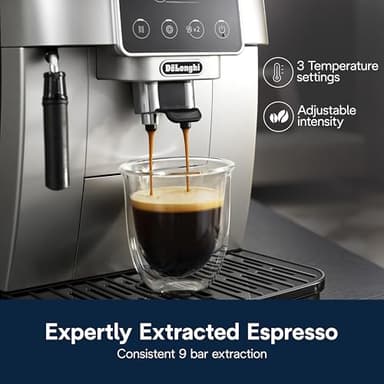 De'Longhi Magnifica Start Automatic Espresso Machine with Manual Milk Frother & Built in Grinder - 3 One-Touch Recipes, Easy-to-Clean, Home Barista Coffee Maker for Lattes, Cappuccino, Iced Coffee - Image 5