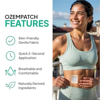 Rejuvacare Ozempatch The Official, 1 Month Supply, Easy Daily Application, Natural Ingredients, Reejuvacare Patches for Women, Firming & Moisturizing for All Skin Types, Comfortable & Discreet Support - Image 5