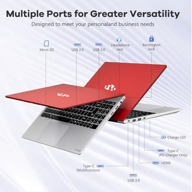 NIMO 15.6" IPS FHD-Gaming-Laptop, 8 Cores AMD Ryzen 7 6800H 32GB DDR5 RAM 2TB SSD (Beat Intel i7-12700H, Up to 4.7GHz) AMD Radeon 680M GPU-Computer with 100W Type-C Backlit Keyboard Fingerprint Red - Image 5