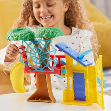 Spidey and his Amazing Friends Spidey Playground Playset, Includes 4-Inch Action Figure, Marvel Super Hero Toys for Kids 3 and Up - Image 8