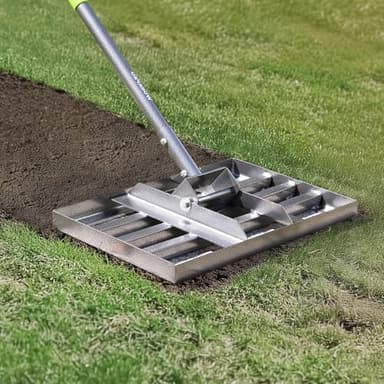 WORKPRO Lawn Leveling Rake, Heavy Duty Leveling Rake with 17” x 10” Ground Plate, Yard Leveling Rakes with 6FT Adjustable Handle, Metal Lawn Leveler for Garden, Backyard, Golf Course, Farm, Pasture - Image 9