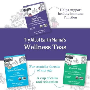 Earth Mama No More Milk Tea | Organic Herbal Tea Bags to Reduce Breast Milk Production, Stop Breastfeeding, & Wean Lactation Naturally, Postpartum Essentials, Hibiscus & Sage Decaf Tea (16-Count, 3PK) - Image 9