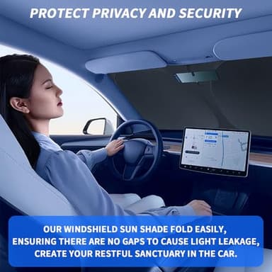 Tacoma Custom Windshield Sun Shade for Toyota Tacoma 2016 2017 2018 2019 2020 2021 2022 2023 2024 2025 Front Window Sunshade Sun Visor 400D Shade Blocks UV Rays Car Accessories - Image 7