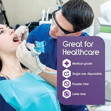 Inspire Stretch Vinyl Exam Gloves | THE ORIGINAL Quality Disposable Latex Free Medical Glove Cleaning Cooking Food Service Labs Healthcare and Household, Large 1000 Count - Image 4