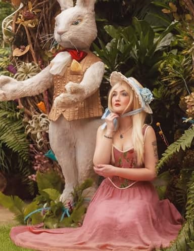 Women Elastic High Waist Swing Maxi Flowy Summer Long Skirt Dusty Rose M - Image 3