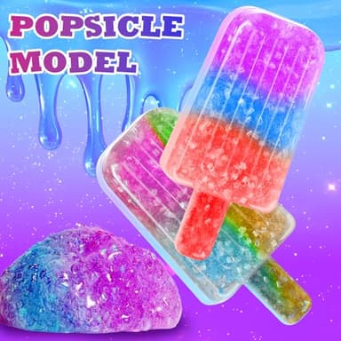 Glimmer Crunchy & Foam Slime Making Kit for Girls - Jelly Cubes & Glowing Slime, Stress Relief Toys for Kids 6-12, Classroom Rewards & Party Supplies - Image 6