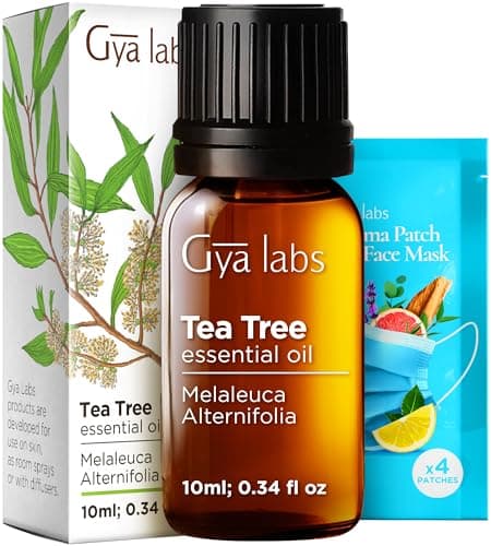 Gya Labs Australian Tea Tree Essential Oil - 0.34 Fl Oz - for Hair, Skin, Diffuser, Aromatherapy & DIY Candle Making Scent - Image 1
