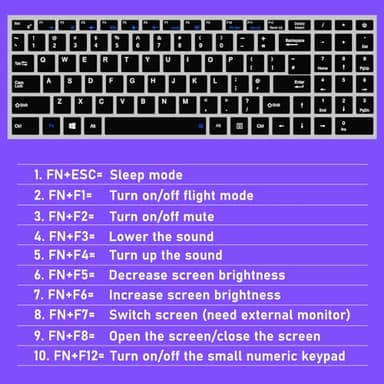 NIAKUN 15.6'' Laptop Computer, Laptops with 8GB RAM, 512GB SSD, N4000 Processor, 15.6 inch FHD 1920 * 1080 Display, WIFI5, BT4.2, Windows 11 Pro - Image 8