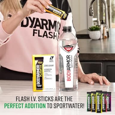 BODYARMOR SportWater Alkaline Water, Superior Hydration, High Alkaline Water pH 9+, Electrolytes, Perfect for your Active Lifestyle, 16oz 12 pack Cans - Image 3