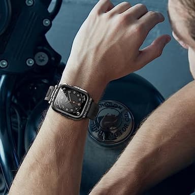 Mosonio Sport Rugged Case with Band for Apple Watch Band S11 S10 42mm Men, Waterproof Band with Screen Protector, 360°Protective Cover and Tough Bumper for iwatch Series 11 10(Black,42mm) - Image 6