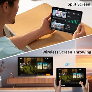 2025 Upgraded Android 14 Tablet 11inch, 12GB+128GB+512GB, Support Face Unlock,18W Fast Charging with 8000mAh Large Battery ,Dual WiFi6, Dual Camera,Octa-Core CPU, Bluetooth,HD Touchscreen Display - Image 8