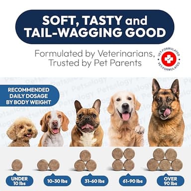 Probiotics for Dogs - 170 Dog Probiotics Chews - Digestive Enzymes & Prebiotics - Support Gut Health, Diarrhea, Gas & Constipation Relief - Itchy Skin, Allergies, Yeast Balance - Advanced Supplement - Image 7