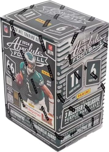 2024 Panini Absolute Football 6-Pack Blaster Trading Card Box (Jayden Daniels, Drake Maye, Bo Nix, Caleb Williams Possible Rookies) - Image 9