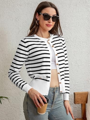 Cardigan for Women Open Front Lightweight Cardigan Sweaters Long Sleeve Fall Winter Outerwear with Pockets - Image 4