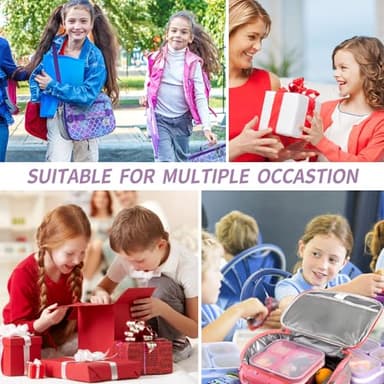 CaCTOUR Lunch Box Kids, Expandable Insulated Lunchbox for Girls Boys, Soft Cooler Bag with Strap,Back to School Thermal Reusable Lunch Bag for Work School Picnic (Mermaid) - Image 7